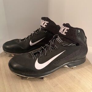 Nike Huarache Pro Metal Baseball Cleats Men’s Size 13 Black/White – Metal Spikes